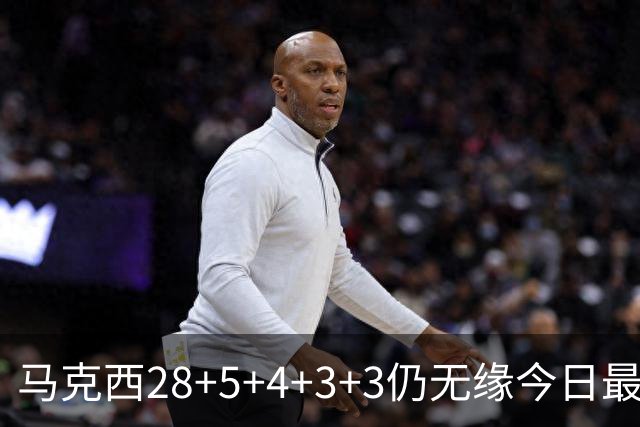 马克西28+5+4+3+3仍无缘今日最佳！只因亚历山大创造了NBA纪录